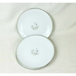 Vintage Noritake Ardis 5772 6.5' Floral Willow 4 Salad Bread Butter Plates